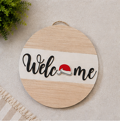 Interchangeable Seasonal Welcome Sign