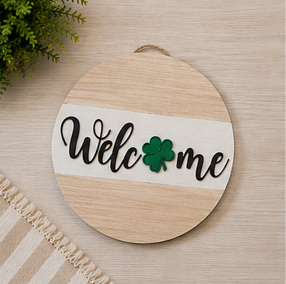 Interchangeable Seasonal Welcome Sign