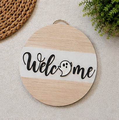 Interchangeable Seasonal Welcome Sign