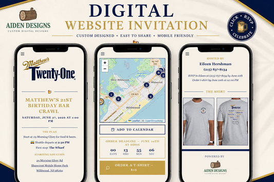 Custom Digital Invitation & RSVP Website