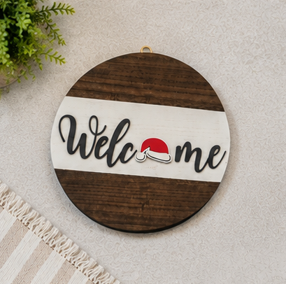 Interchangeable Seasonal Welcome Sign