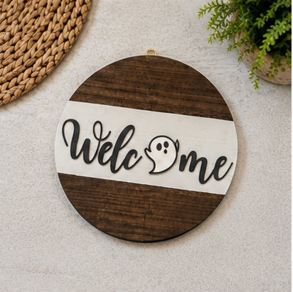 Interchangeable Seasonal Welcome Sign