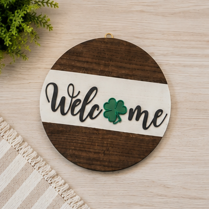Interchangeable Seasonal Welcome Sign