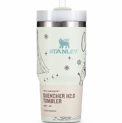 Personalized Elsa Tumbler with Custom Name for Kids