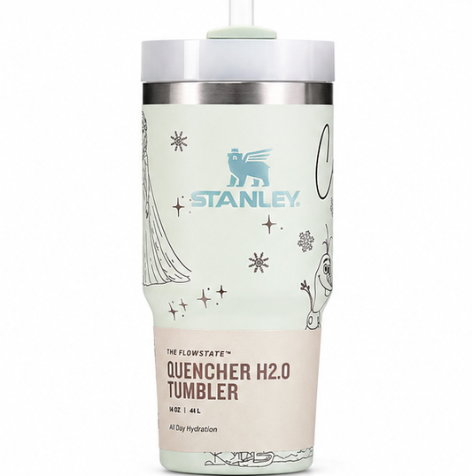 Personalized Elsa Tumbler with Custom Name for Kids