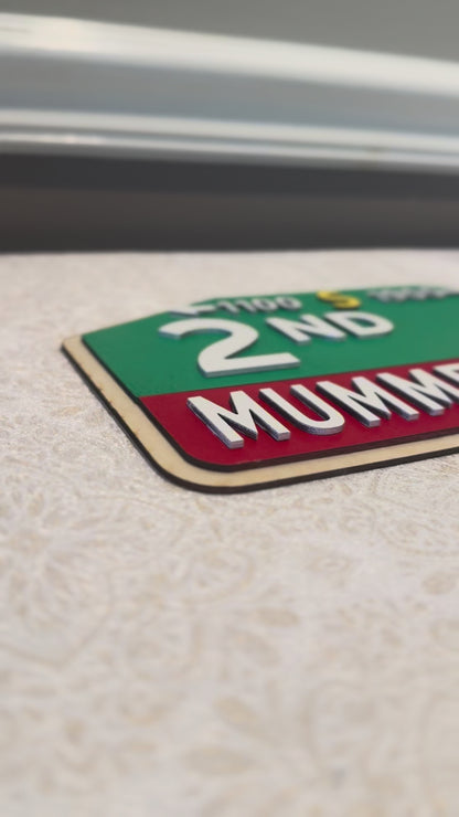 2nd St Mummers Row Custom Wooden Street Sign